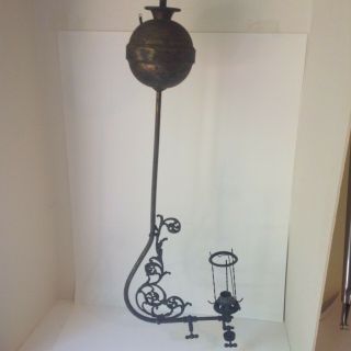 Antique Brass Hanging Sun Vaper Street Light Canton Ohio Gas Light Lamp Fixture