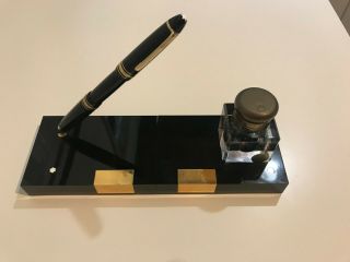 Montblanc Meisterstuck No.  146 Fountain Pen 14k And Accessories