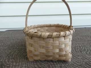 Basket White Oak Hand Made Woven Tennessee 1970 
