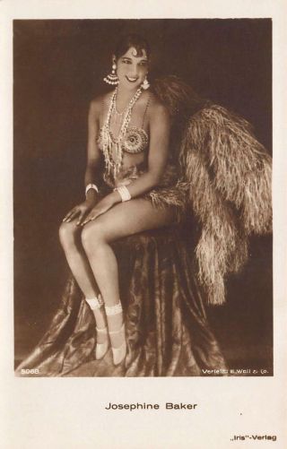 Josephine Baker Entertainer E.  Weil,  5068​ Rppc Postcard