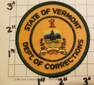 Vermont Department Of Corrections Patch - Style 1