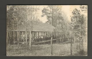 Ga.  Dancing Pavilion At Mabel Park,  Near Sandersville.  (pm Aug 1910 Wrightsville)