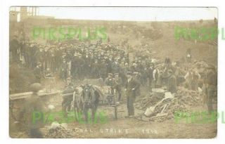 Old Postcard Pickers 1912 National Coal Strike Flavell Real Photo Bulwell Notts