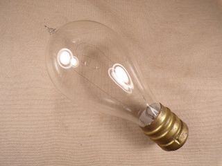 Rare Antique Light Bulb T H Base