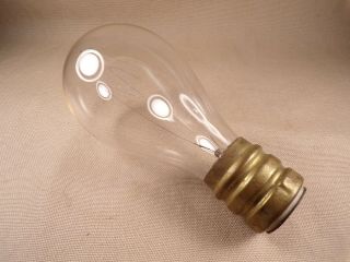 Rare Antique Light Bulb T H Base 2