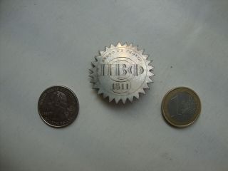 Antique American Coin Silver Fraternity Sorority Badge Pin Iota Pi Beta Phi 1811 2