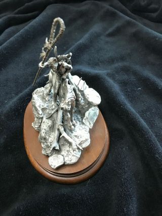 ”enemy Tracks” By Don Polland Limited Edition Fine Pewter Sculpture Chilmark Usa