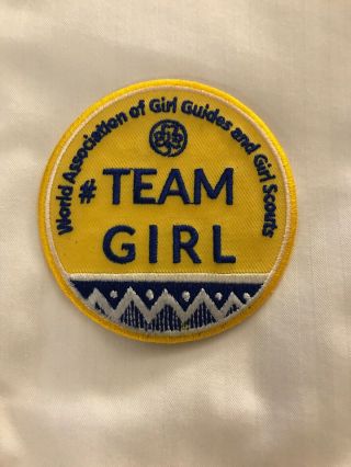 Team Girl Wagggs Girls Guides Girl Scouts Badge 3 Inch — Beauty,  Rare