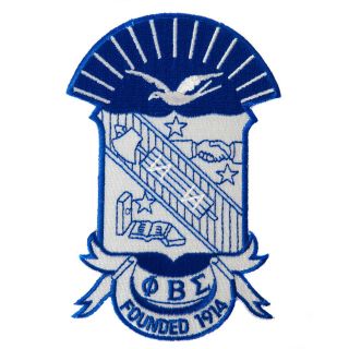 Phi Beta Sigma Fraternity 5 " Embroidered Appliqué Crest Patch Sew Or Iron On