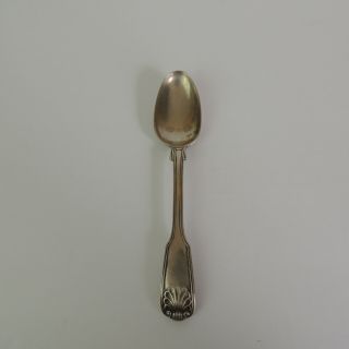 Very Old Small Spoon With 6 Hallmarks 5 3/4 " Long Lion ? Ladies Head ?