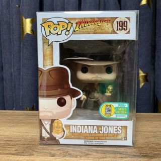 Sdcc 2016 Disney Indiana Jones With Idol Funko Pop Exclusive