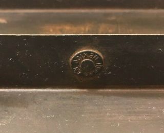 Jan Barboglio Rustic Forged Metal Crown Lidded Trinket Box Hinged 7 3/4 by 3 3/4 9