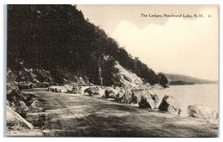 The Ledges,  Newfound Lake,  Nh,  Vintage Postcard