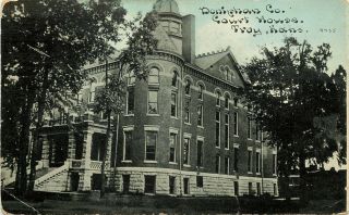 C1910 Postcard Doniphan County Court House,  Troy Ks Unposted