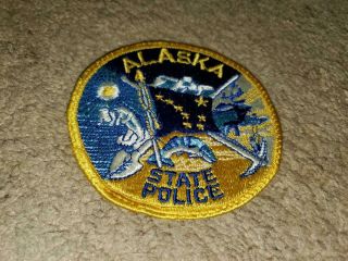 Vintage Police Patch From Alaska State Police Obsolete