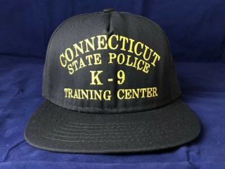 Ct - Connecticut State Police Trooper K - 9 Training Center Ball Cap