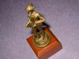 Remington LIEUTENANT CARTER JOHNSON Bronze Metal Cowboy Western Statue 6C4 2