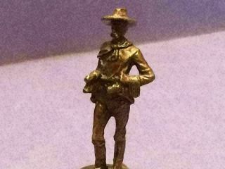 Remington LIEUTENANT CARTER JOHNSON Bronze Metal Cowboy Western Statue 6C4 5