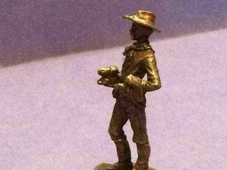 Remington LIEUTENANT CARTER JOHNSON Bronze Metal Cowboy Western Statue 6C4 6