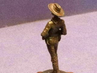 Remington LIEUTENANT CARTER JOHNSON Bronze Metal Cowboy Western Statue 6C4 7