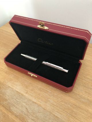 Cartier Platinum Double C Ballpoint Pen,  Box Limited Edition 14 Of 500