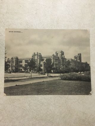 Vintage Jumbo Post Card Butler University Indianapolis Ind 7” X 9”