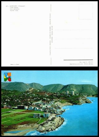Spain Postcard - Moraira,  Aerial View " B " (pc6)