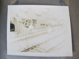 Antique 1920 ' s Photo Album Washington DC Trip Train Wreck Hiking 95± Photos yqz 8