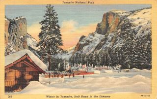 C20 - 9132,  Winter,  Half Dome,  Yosemite National Park.