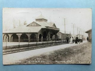 Rppc - Newark De - Railroad Station - B&o - Baltimore & Ohio - Delaware - Del - Depot - Rr