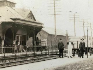 RPPC - Newark DE - Railroad Station - B&O - Baltimore & Ohio - Delaware - Del - Depot - RR 2