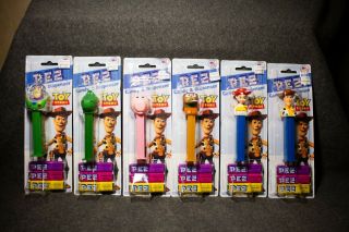 Toy Story Pez On Card Set Of 6