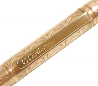 Authentic Cartier Ballpoint pen Metallic 6739 6