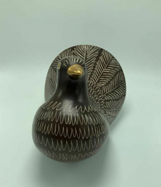 Waylande Gregory Porcelain Pigeon In Extremely Rare And Brown Glaze