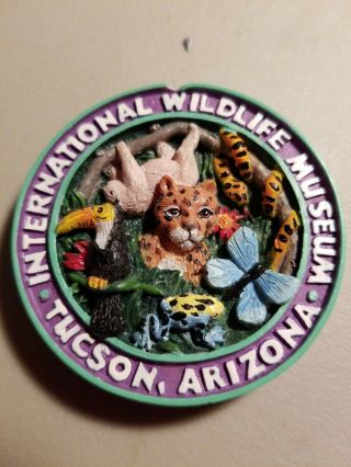International Wildlife Museum.  Tucson,  Arizona Refrigerator Magnet.  Wildlife