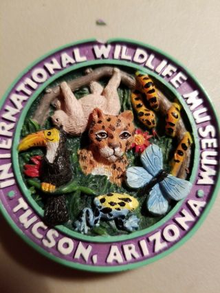 International wildlife museum.  Tucson,  Arizona refrigerator magnet.  Wildlife 3