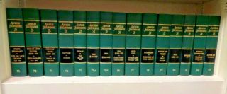 Law Books: American Jurisprudence 2d Vol.  71 - 83 Green Color Vintage Decorative
