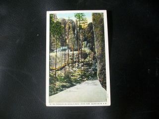 Vintage Postcard - Terraces On Needles Road,  State Park Black Hills,  South Dakota