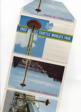 Seattle World ' s Fair - Century 21 - Postcard - Mailer - Souvenir 5