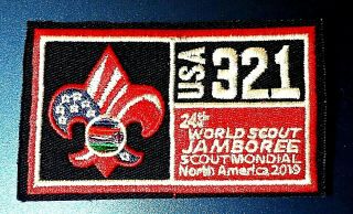 24th 2019 World Scout Jamboree Official Wsj Usa Unit 321 Contingent Badge Patch
