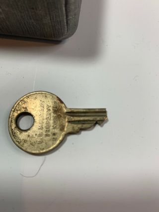 HI - SHEAR CORP Vintage US Military Lock And Key Patent Pending Prototype 2