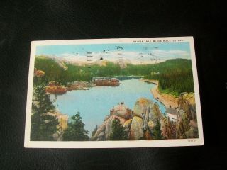 Vintage Postcard - Sylvan Lake,  Black Hills,  South Dakota