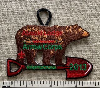 2013 Oa Abnaki Lodge Order Of The Arrow Corps Patch Boy Scout Camp Yawgoog Bear