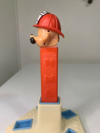 Vintage Pez Dispenser Firefighter With Mustache No Feet 4