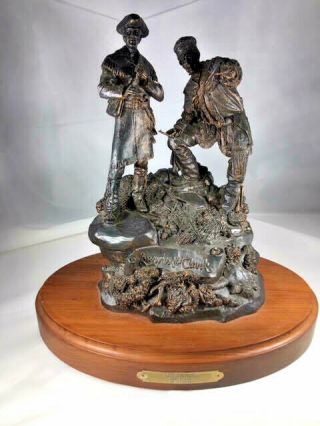 " The Captains " Nra Bronze Sculpture Lewis & Clark Rick Terry Big Sky Carvers