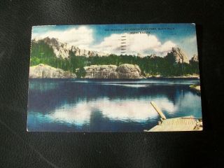 Vintage Postcard - Sylvan Lake,  Custer State Park Black Hills,  South Dakota
