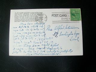 Vintage Postcard - The Waldorf - Astoria,  York City - 1940 w 2 old stamps 2