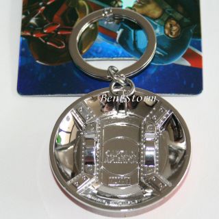 Marvel Avengers Captain America Civil War Shield Metal Key Ring Chain Keychain 3