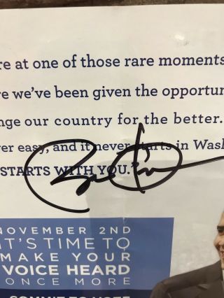 President Barack Obama Signed Autographed 2010 Democratic Campaign Brochure 1/1 3