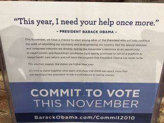 President Barack Obama Signed Autographed 2010 Democratic Campaign Brochure 1/1 5